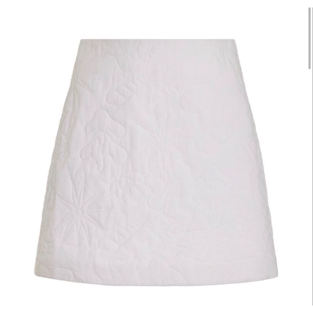 ALBUS LUMEN Ivy Quilted Cotton Mini Skirt NWT Size Australia 16/ US 12